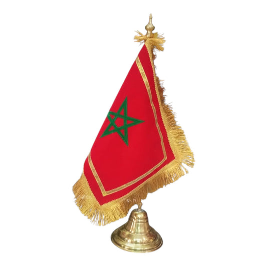 Drapeau de table en cuivre