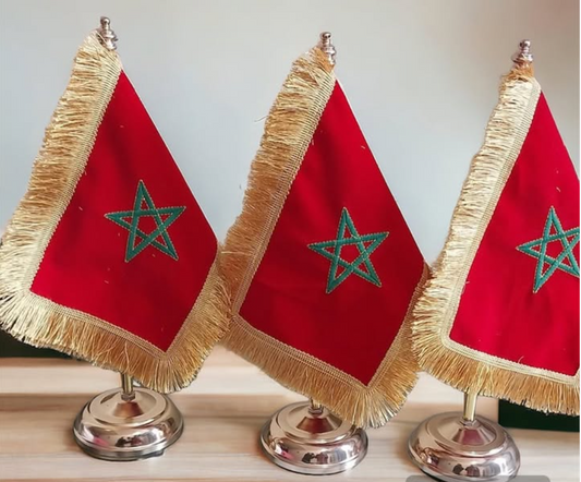 Drapeau de table en inox